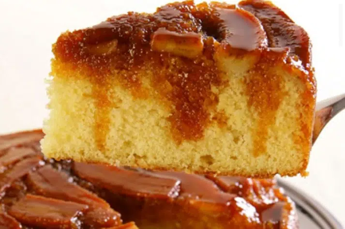 Bolo de Banana com Caramelo